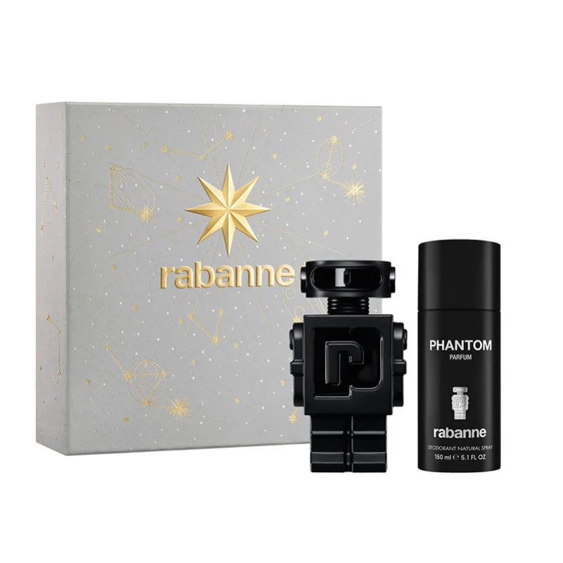 Phantom Parfum Paco Rabanne Men Set 3.4oz EDP & 5oz Deodorant